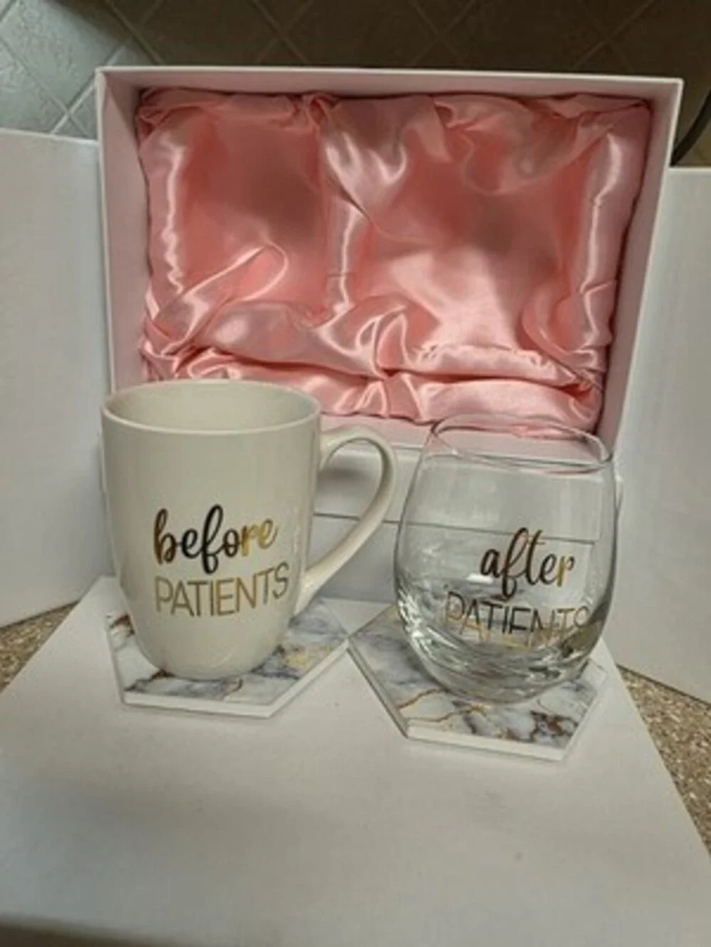 Thank gifts coffee mug, wine Glass,medical professionals Dentist, Doctor, Nurse